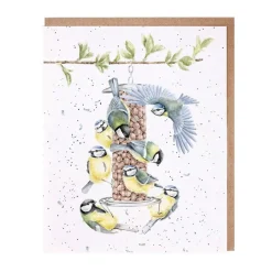 Wrendale Designs Greeting Cards|Children-'Bon Appetit' Bluetit Greetings Card