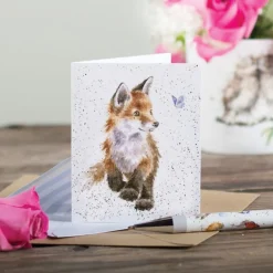 Wrendale Designs Greeting Cards-'Born to be Wild' Fox Gift Enclosure Card