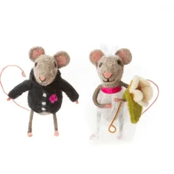 Sew Heart Felt Children-Bride and Groom Wedding Felt Mice