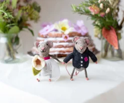 Sew Heart Felt Children-Bride and Groom Wedding Felt Mice