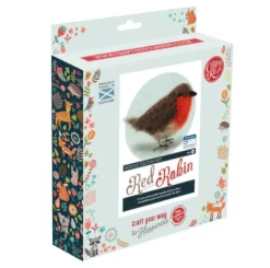 The Crafty Kit Co. Crafts-British Birds - Red Robin Needle Felting Kit