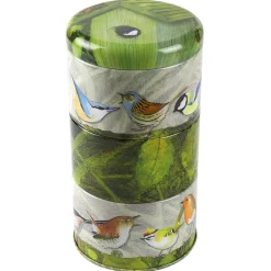Emma Ball Storage-British Birds Set of 3 Stacker Tins