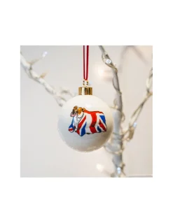 Alison Gardiner Christmas Decorations|Seasonal Decor-British Bulldog Bauble Boxed