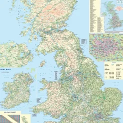 All Jigsaw Puzzles Puzzles|Children-British Isles Road Map 1000 Piece Jigsaw Puzzle