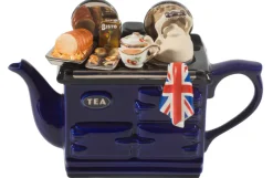 Ceramic Inspirations Tea|Teapots-British Roast Dinner Large Aga Teapot - Blue