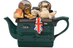 Ceramic Inspirations Tea|Teapots-British Roast Dinner Large Aga Teapot - Green