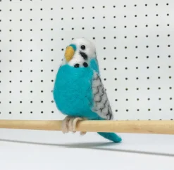 Bergin & Bath Crafts-Buddy the Blue Budgie Needle Felting Kit
