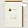 Ginger Betty Greeting Cards-Bumble Bee Happy Greeting Card