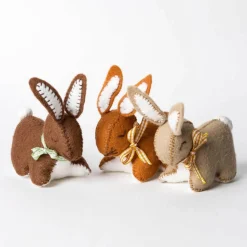 Corinne Lapierre Crafts|Children-Bunnies Wool Mix Felt Craft Kit