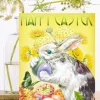 Madame Treacle Easter|Greeting Cards-Bunny Hugging Eggs Easter Card