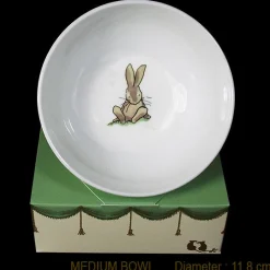 Two Bad Mice Bowls & Dishes-Bunny Sitting Medium Bone China Bowl