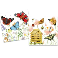Emma Ball Stationery|Greeting Cards-Butterflies pack of 10 Mini Notecards