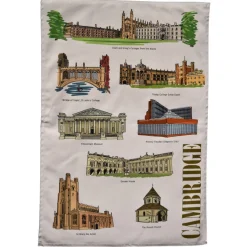 Town Towels Tea|Tea Towels-Cambridge Landmarks Tea Towel
