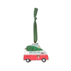 Lottie Murphy Christmas-Camper Van Wooden Christmas Decoration