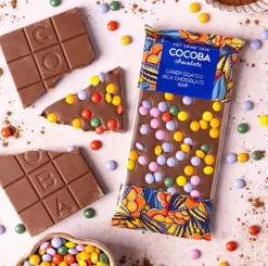 Cocoba Easter-Candy Coated Milk Chocolate Bar
