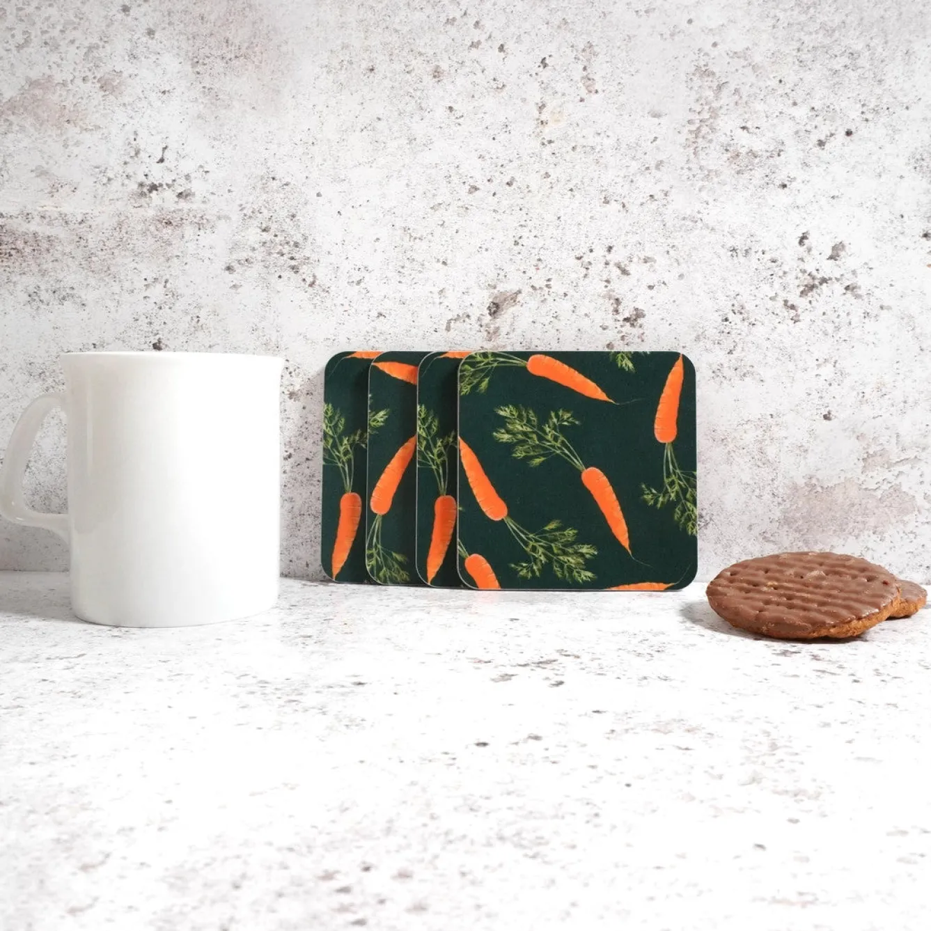 Corinne Alexander Coasters-Carrot Coaster Set by
