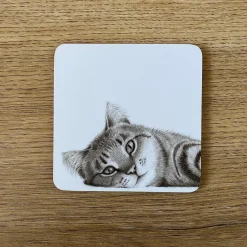 Katherine Sheard Designs Coasters-Carter Cat Coaster
