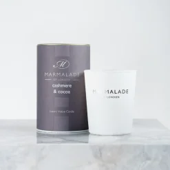 Marmalade of London Home Fragrance-Cashmere and Cocoa Luxury Glass Votive Candle