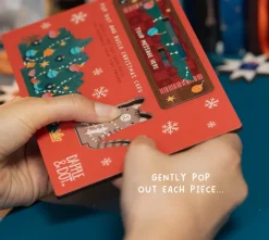 Dapple & Dot Christmas Cards|Christmas-Cat & Fallen Christmas Tree Pop Out Card