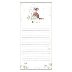 Paper Shed Design Stationery-Cat with Dandelion "Notes" Magnetic List Pad