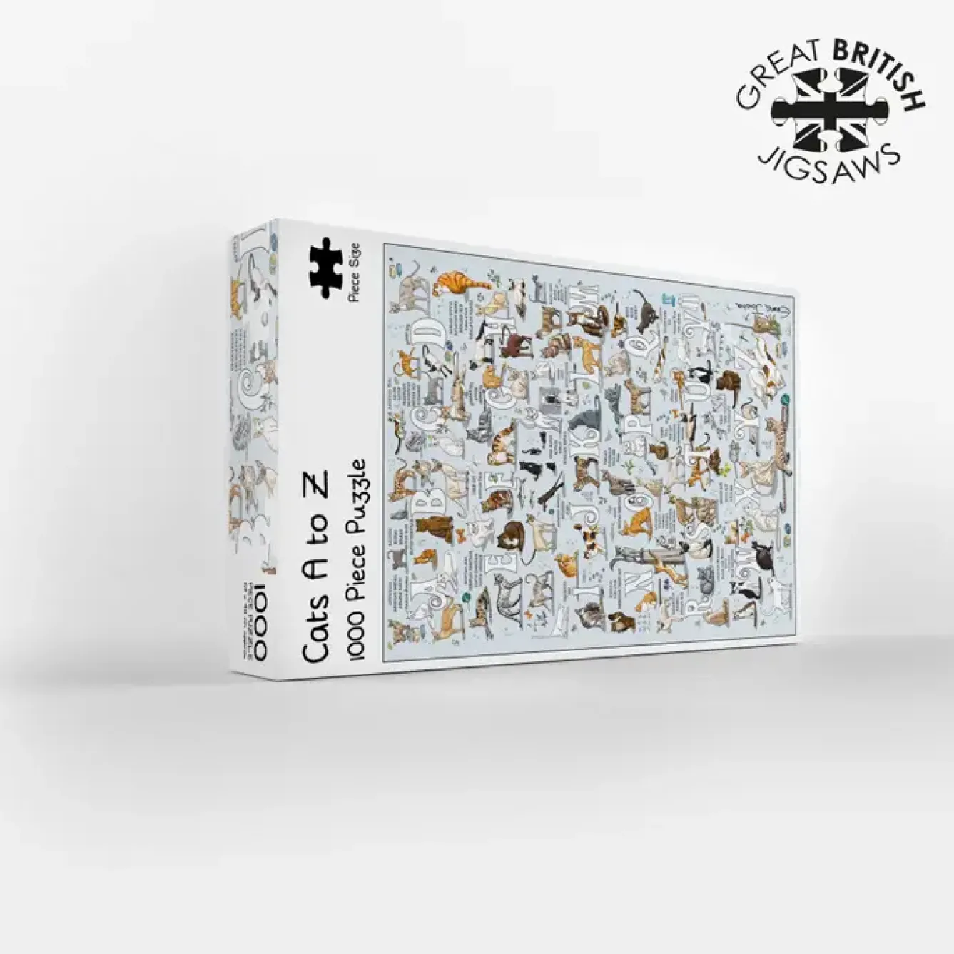 GB Jigsaws Ltd Puzzles-Cats A-Z 1000 Piece Jigsaw Puzzle