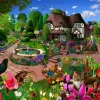All Jigsaw Puzzles Puzzles|Children-Cats in a Cottage Garden 500 Piece Jigsaw Puzzle