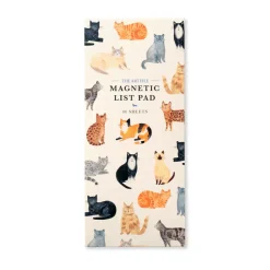 The Art File Stationery-Cats Lined Magnetic Pad