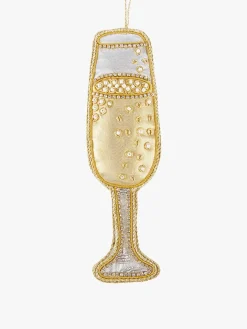 Tinker Tailor Christmas Decorations|Seasonal Decor-Champagne Flute Decoration by London