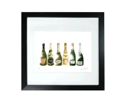 Corinne Alexander Art-Champagne Framed Print by
