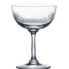 The Vintage List Glassware-Champagne Saucer with Spears Design by