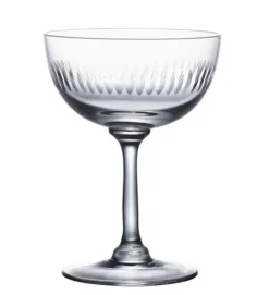 The Vintage List Glassware-Champagne Saucer with Spears Design by