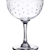 The Vintage List Glassware-Champagne Saucer with Stars Design by