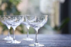 The Vintage List Glassware-Champagne Saucer with Stars Design by