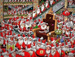 All Jigsaw Puzzles Puzzles-Chaos at Santa's Grotto 500XL Piece Jigsaw Puzzle