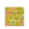 The Art File Greeting Cards-Chartreuse Florals & Bird Greeting Card