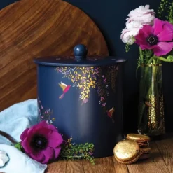Sara Miller London Novelty|Storage-Chelsea Navy Biscuit Barrel