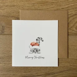 Katherine Sheard Designs Greeting Cards-Chester Cat Christmas Greetings Card