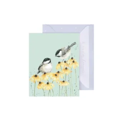 Wrendale Designs Greeting Cards-Chickadees Gift Enclosure Card