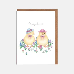 Lottie Murphy Easter-Chicks in Hats Easter Card