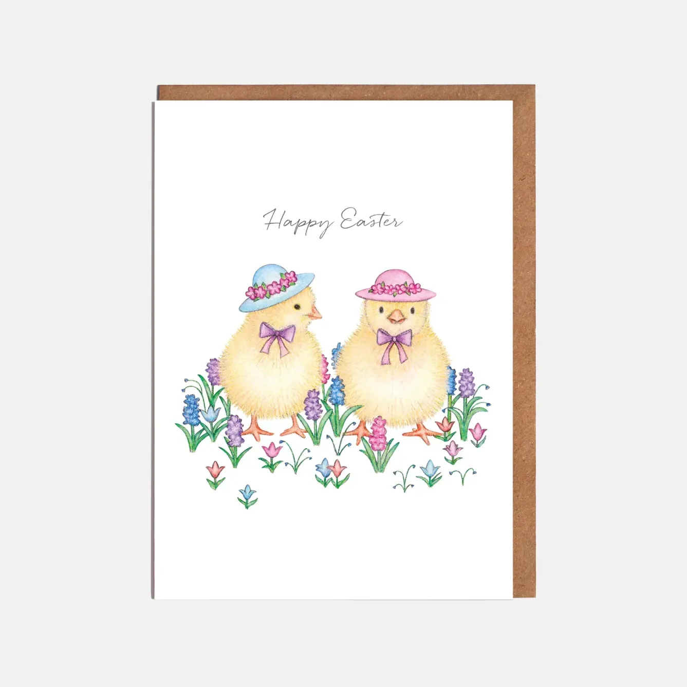 Lottie Murphy Easter-Chicks in Hats Easter Card