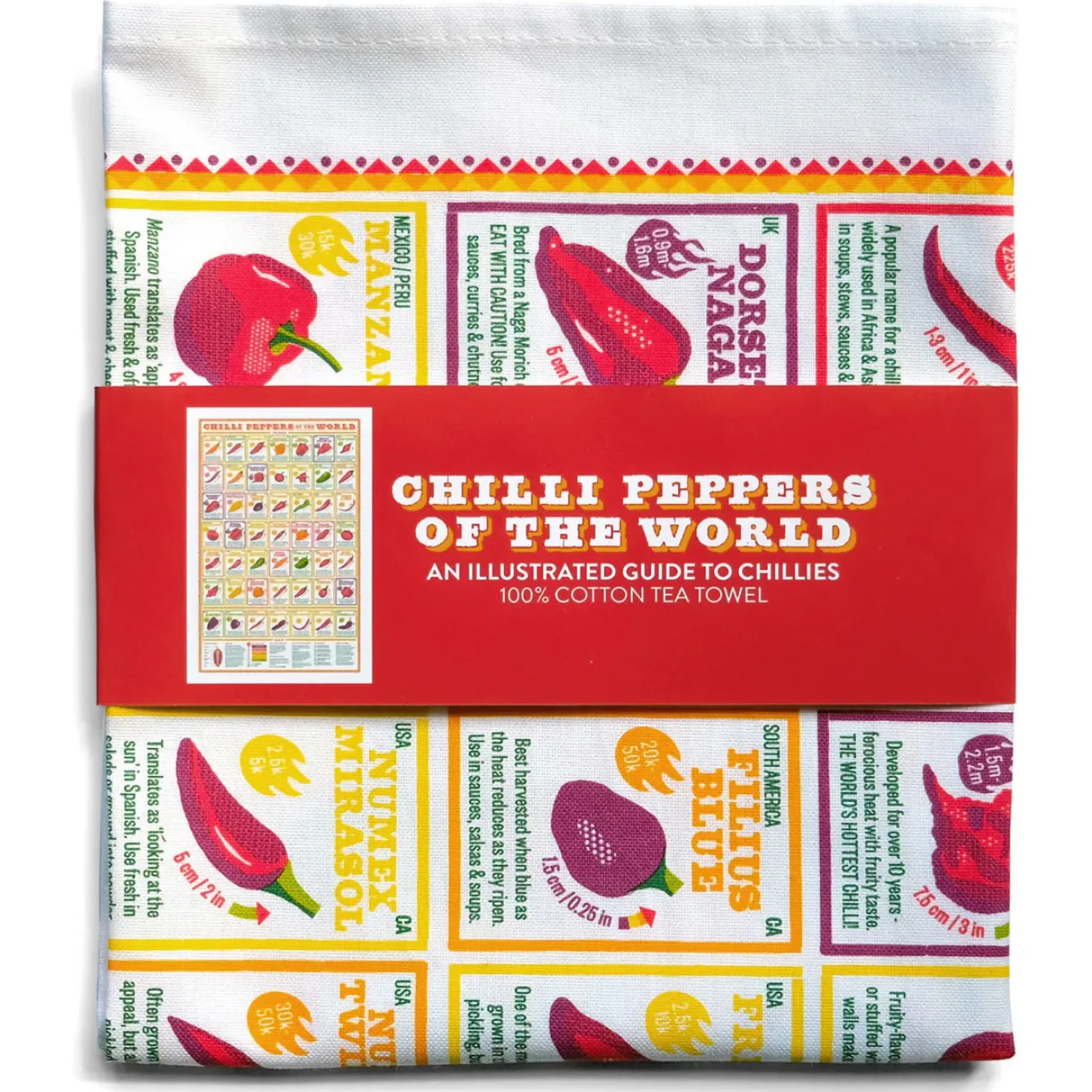 Stuart Gardiner Father's Day|Tea-Chilli Peppers of the World Tea Towel by