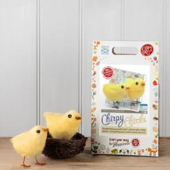 The Crafty Kit Co. Easter|Crafts-Chirpy Chicks Needle Felting Kit