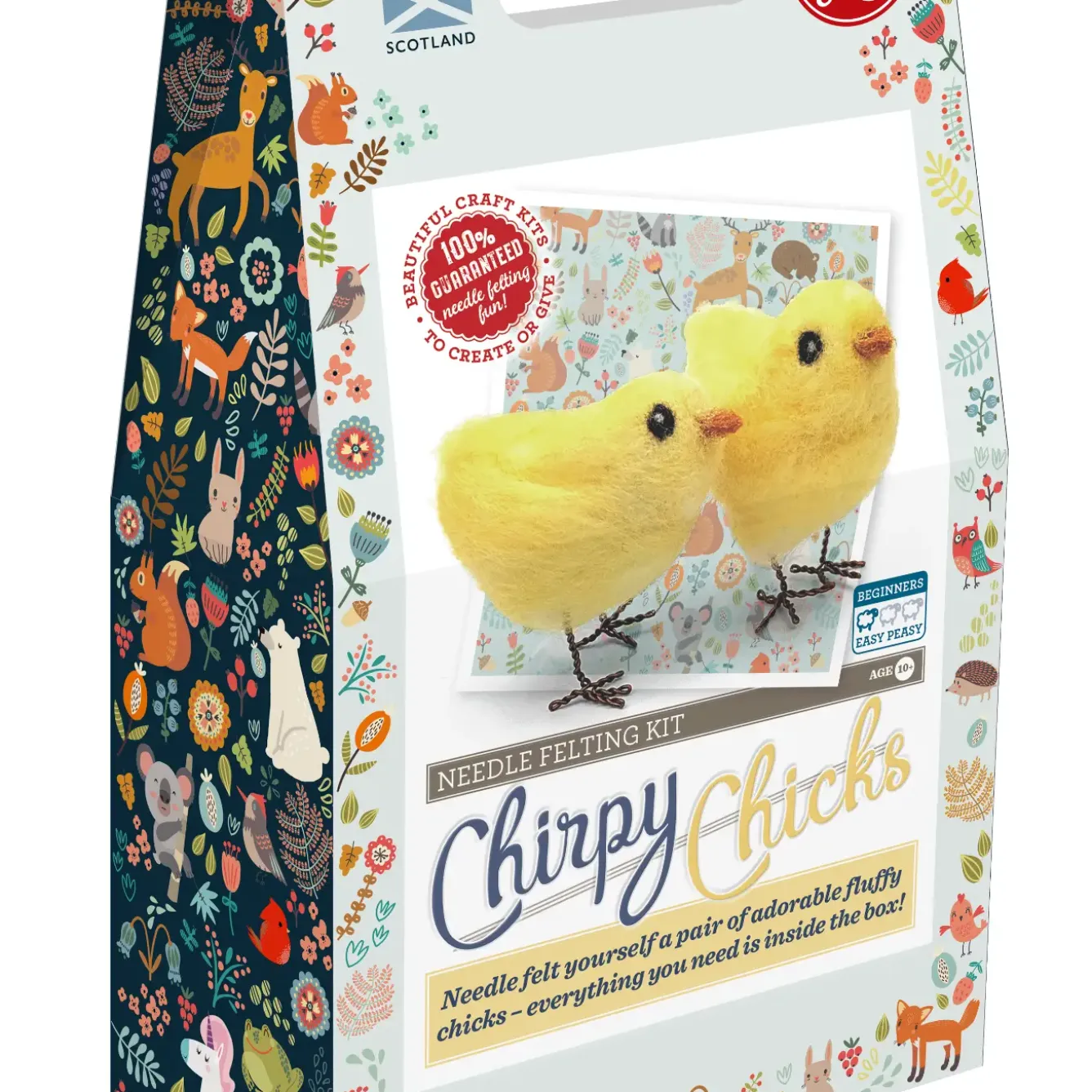 The Crafty Kit Co. Easter|Crafts-Chirpy Chicks Needle Felting Kit