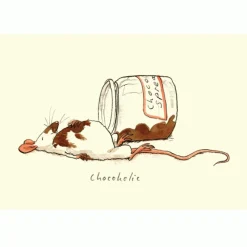 Two Bad Mice Greeting Cards-Chocoholic Greetings Card