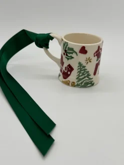 Emma Bridgewater Christmas Decorations|Seasonal Decor-Christmas Celebration Tiny Mug Boxed