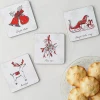 Victoria Eggs Coasters-Christmas Delights Icons Set of 4 Coasters