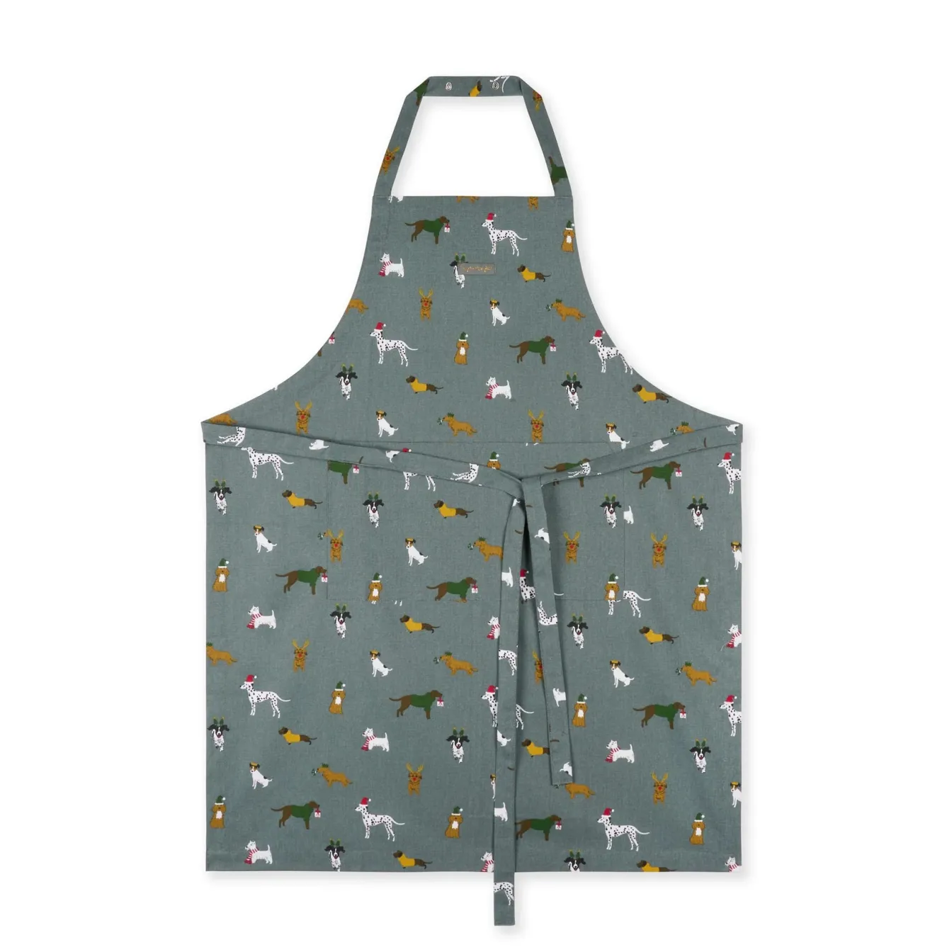 Sophie Allport Aprons-Christmas Dogs Adult Apron