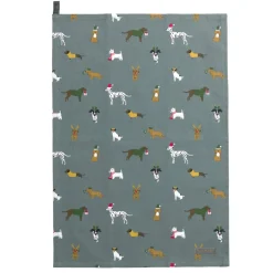 Sophie Allport Christmas|Tea-Christmas Dogs Set of 2 Tea Towels