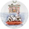 Wrendale Designs Plates-Christmas Eve Dog Bone China 8 inch Plate