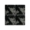 Selbrae Coasters-Christmas Highland Cow Slate Coasters- Set of 4